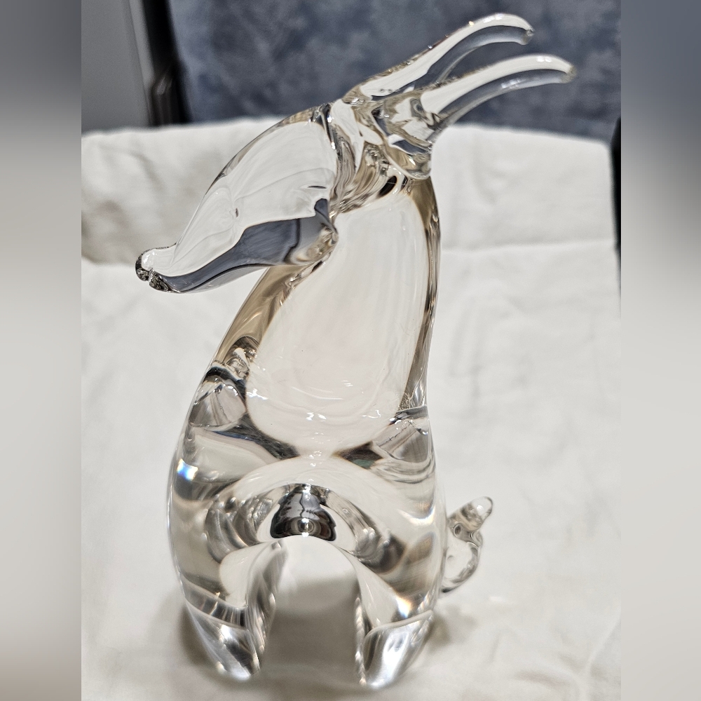 Nason Uranium Glass Goat Paperweight